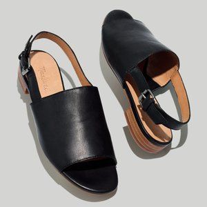 NIB - Madewell, The Noelle Slingback Sandal in True Black 7 - SOLD OUT